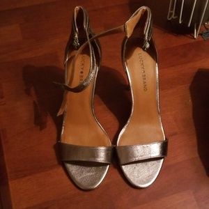 Lucky Brand Silver Heels
